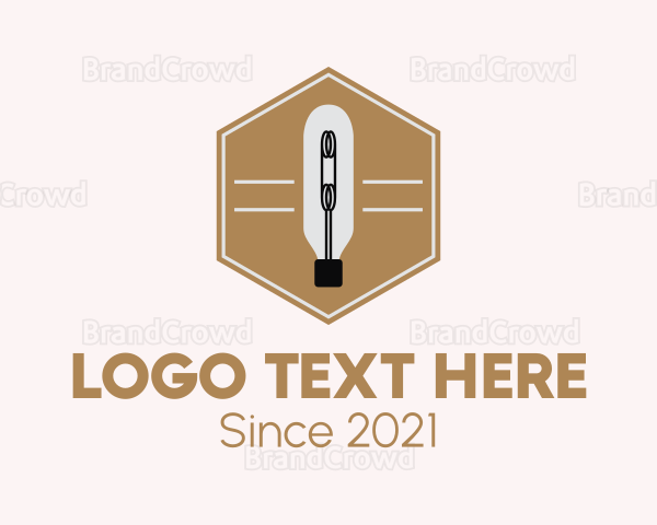 Light Bulb Hexagon Logo