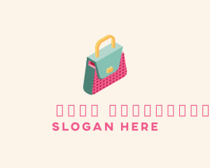 Online Shopping - 3D Handbag Fashion logo design
