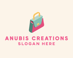 3D Handbag Fashion logo design