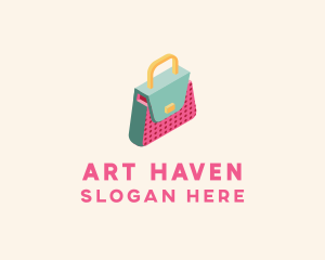 3D Handbag Fashion logo design