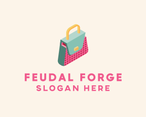 3D Handbag Fashion logo design