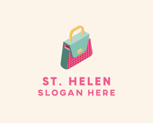 3D Handbag Fashion logo design