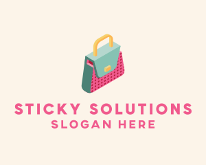 3D Handbag Fashion logo design