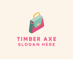 3D Handbag Fashion logo design