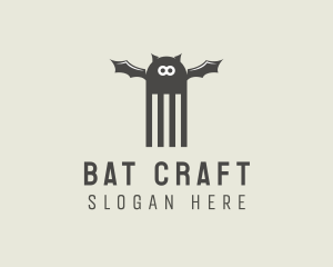 Fork Bat Comb logo design