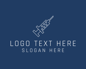 Anesthesiologist - Hospital Medical Syringe logo design