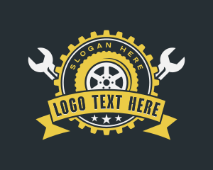 Impact Wrench - Industrial Mechanic Garage logo design