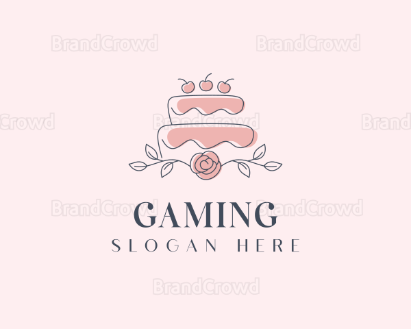 Cherry Wedding Cake Logo