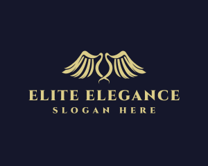 High Class - Premium Flight Wings logo design