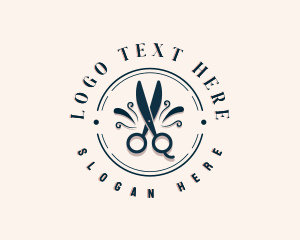 Seamstress - Fashion Scissors Salon logo design