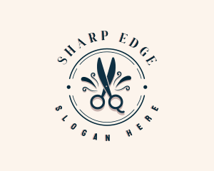 Fashion Scissors Salon logo design