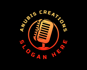 Podcast Media Recording logo design