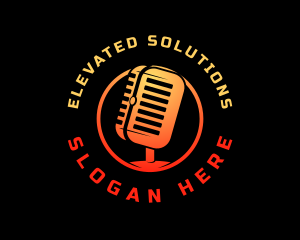 Podcast Media Recording logo design