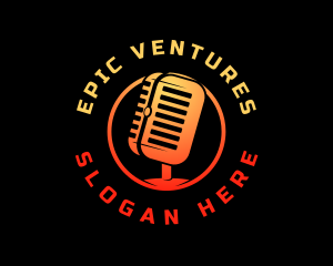 Podcast Media Recording logo design