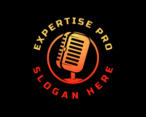 Podcast Media Recording logo design