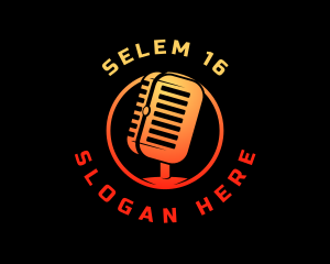 Podcast Media Recording logo design