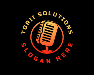 Podcast Media Recording logo design