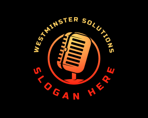 Podcast Media Recording logo design