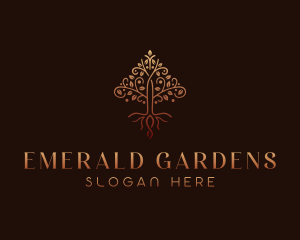 Tree Garden Landscaping logo design