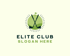 Golf Clubs Tournament logo design