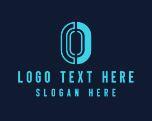 Cyber Technology Letter O logo design