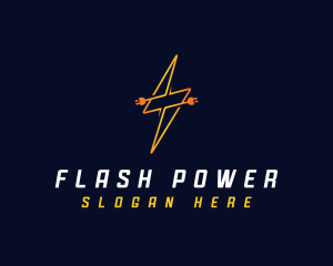 lightning Plug Power Provider logo design