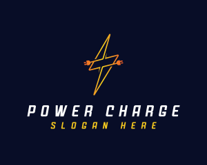 lightning Plug Power Provider logo design