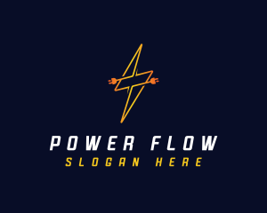 lightning Plug Power Provider logo design