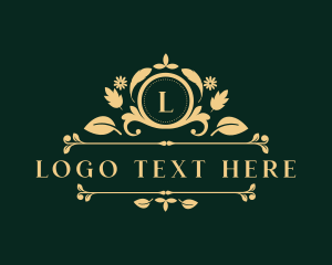 Classic - Floral Ornament Boutique logo design