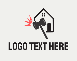 Carpentry - Hammer House Construction logo design