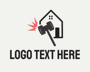 Remodel - Hammer House Construction logo design