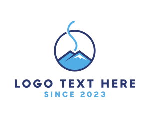 Hiking - Smoke Mountain Camping logo design
