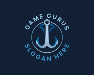 Seaman - Aquatic Fishing Hook logo design