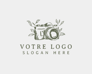 Leaves - Camera Photography Studio logo design