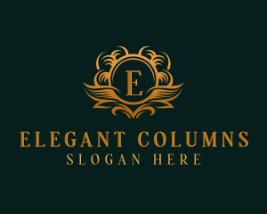 Elegant Royal Wreath logo design