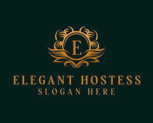 Elegant Royal Wreath logo design