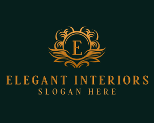 Elegant Royal Wreath logo design