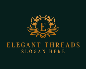 Elegant Royal Wreath logo design