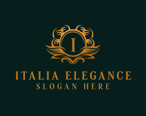 Elegant Royal Wreath logo design