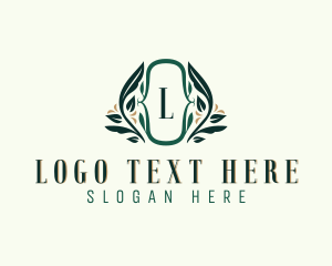 Leaf - Organic Wreath Spa logo design