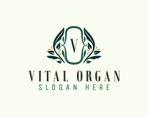 Organic Wreath Spa logo design