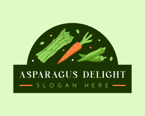 Asparagus - Fresh Vegetable Market logo design