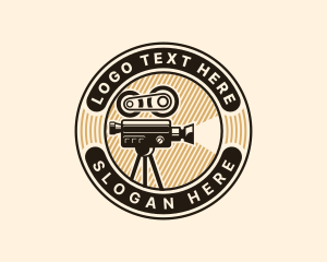 Productions - Film Camera Movie Cinema logo design