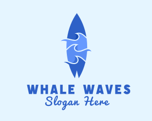 Beach Surfing Waves logo design