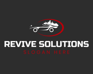 Tune Up - Automobile Cleaning Service logo design