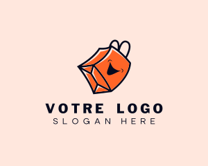 Market - Shopping Bag Smile Store logo design