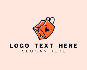 Bargain - Shopping Bag Smile Store logo design