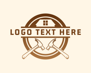 Tradesman - Carpentry Hammer Construction logo design