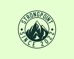 Campsite - Mountain Camp Trekking logo design