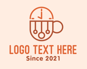Cafe - Coffee Time Mug logo design
